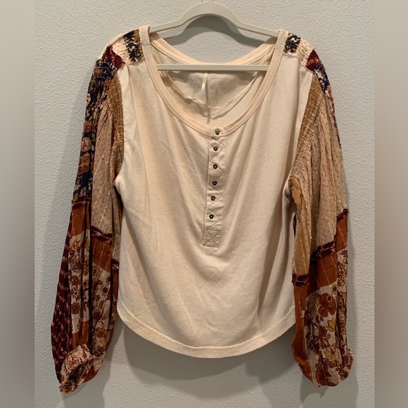 Free People Tops - Free People Boho Balloon Sleeve Top